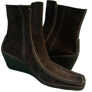 Pons Quintana Estela Brown Suede Ankle Boots Sz US 9 EUR 40